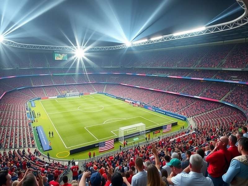 FIFA World Cup 2026 host city stadium aerial view