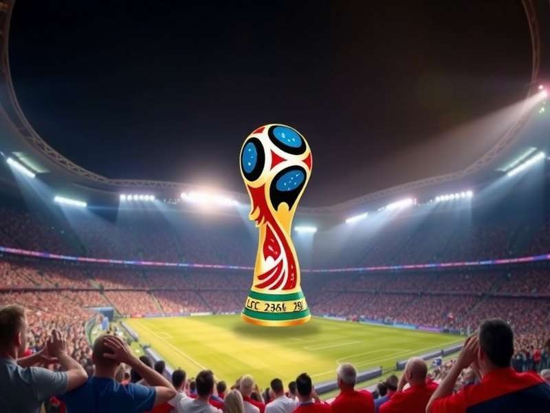 FIFA World Cup 2026 stadium in USA with fans cheering