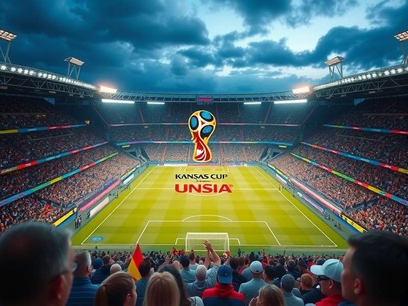 Arrowhead Stadium aerial view in Kansas City