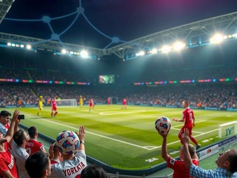 Cricket World Cup stadium filled with fans cheering