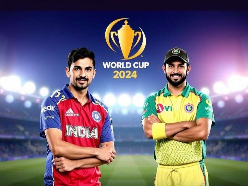 Cricket stadium with cheering fans during a T20 match