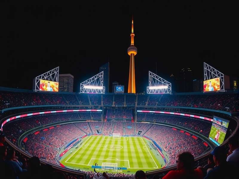 BMO Field in Toronto prepared for FIFA World Cup 2026