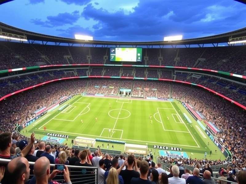 Arrowhead Stadium in Kansas City packed for a major soccer event