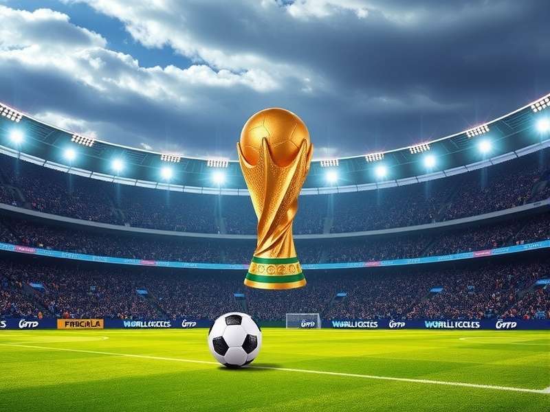 Close-up of a detailed FIFA World Cup ticket design