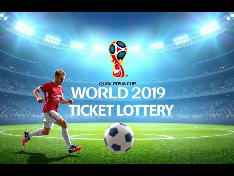 Fans celebrating at a World Cup stadium with tickets in hand