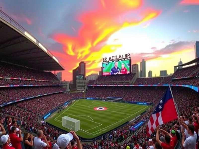 Mercedes-Benz Stadium Atlanta exterior on a sunny day