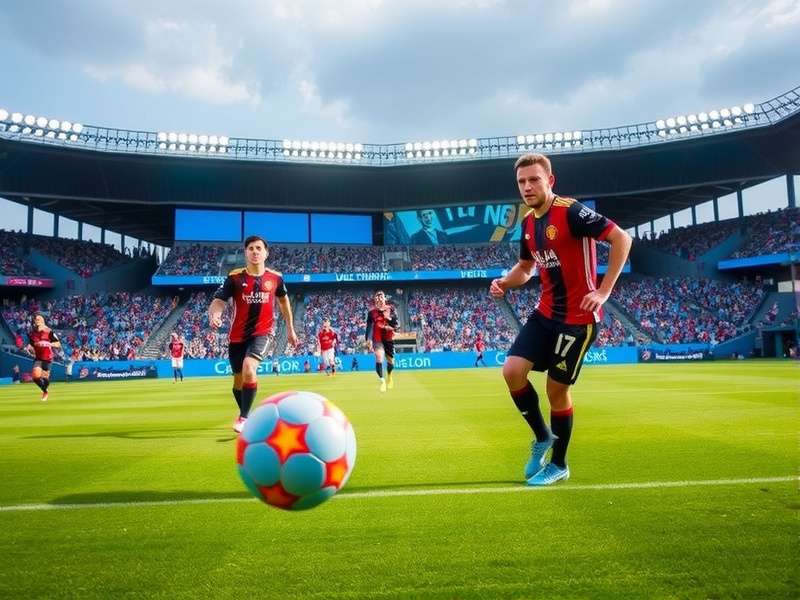 Lumen Field Seattle illuminated at night with FIFA World Cup 2026 branding