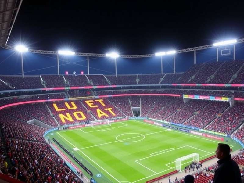FIFA World Cup 2026 stadium with fans waving flags, illustrating the dream of attending live soccer matches.