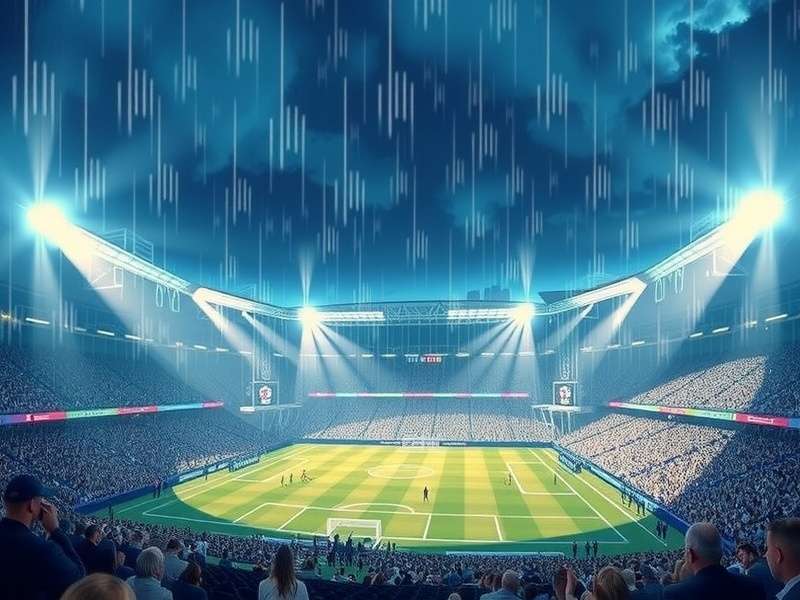 FIFA World Cup stadium filled with passionate fans holding flags and scarves